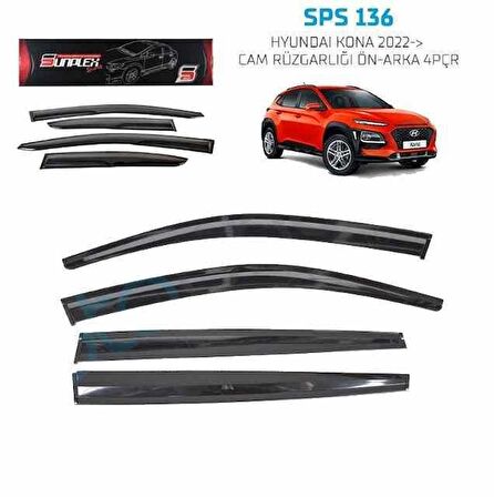 Hyundai Kona Mugen Cam Rüzgarlığı 2022 sonrası 4'lü Sunplex