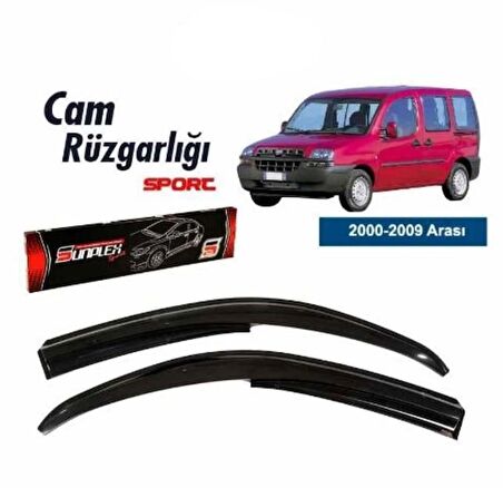 Fiat Doblo 1 Mugen Cam Rüzgarlığı 2000-2009 arası 2'li Sunplex