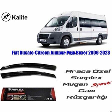 Citroen Jumper Mugen Cam Rüzgarlığı 2006-2023 arası 2'li Sunplex