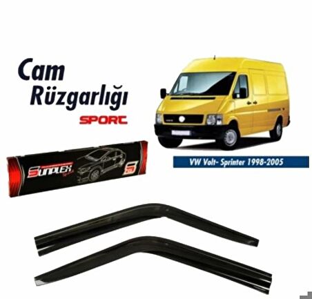 Vw Volt Mugen Cam Rüzgarlığı 1998-2007 arası 2'li Sunplex