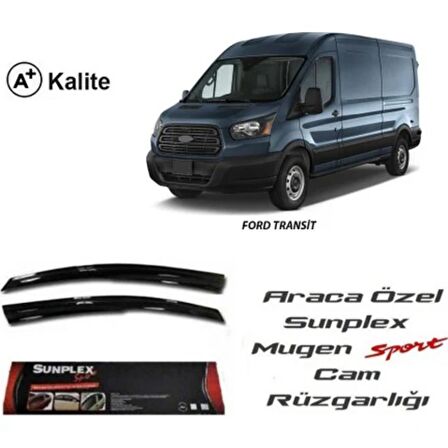 Ford Transit Mugen Cam Rüzgarlığı 2014 sonrası 2'li Sunplex