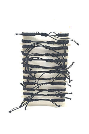 12’ŞERLİ  AYARLANABİLİR İPLİ UNİSEX BİJUTERİ BİLEKLİK SETİ