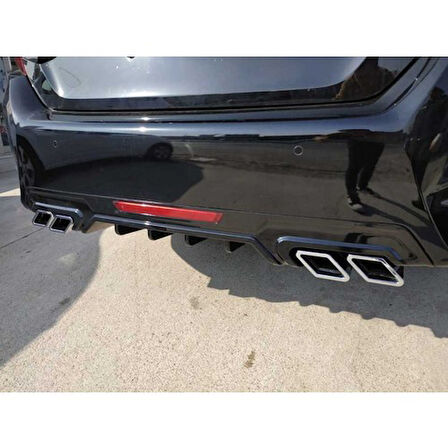 Çmk Honda Civic Fc5 2016-2020 Difüzör Kare Egzoz Piano Black