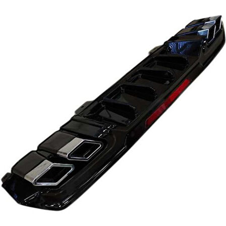 Çmk Honda Civic Fc5 2016-2020 Difüzör Kare Egzoz Piano Black