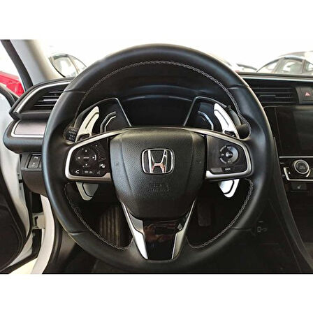 Çmk Honda Civic Fc5 Fk7 2016-2020 Paddle Shift Silver (F1 Vites Pedal Kulakçığı)