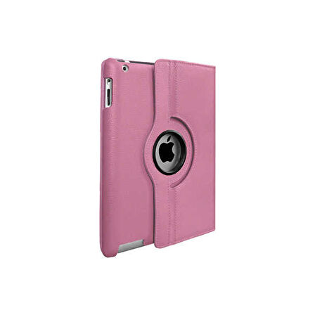 Teleplus iPad Mini 2 3 Kılıf Kapaklı Standlı 360 Dönerli Standlı Kapak Dn1 Pembe