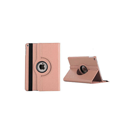 Teleplus iPad Pro 10.5 7.nesil Kılıf Kapaklı Standlı 360 Dönerli Standlı Kapak Dn2 Bronz