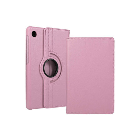Teleplus Huawei Matepad T10 Kılıf Kapaklı Standlı 360 Dönerli Standlı Kapak Dn2 Pembe