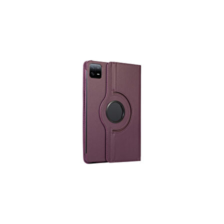 Teleplus Xiaomi Mi Pad 6 Pro Kılıf Kapaklı Standlı 360 Dönerli Standlı Kapak Dn2 Mor