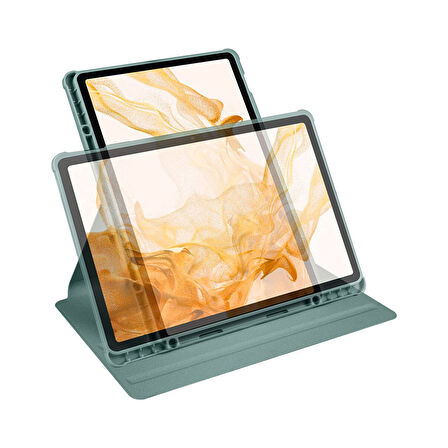 Teleplus Apple iPad Pro 11 2020 2. Nesil Kılıf Termik Dönerli Standlı Arkası Buzlu Kapak