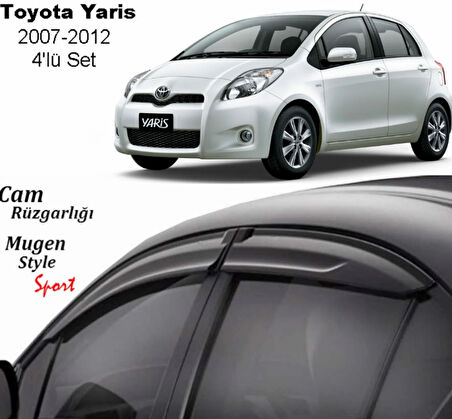 Toyota Yaris Uyumlu Cam Rüzgarlığı 2007-2012 Arası uyumlu Mugen