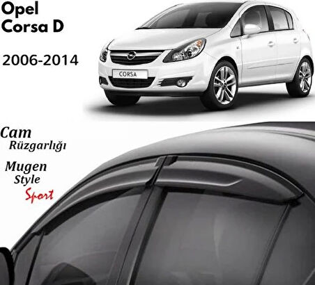 Opel Corsa D Uyumlu Cam Rüzgarlığı 2006-2017 arası uyumlu Mugen