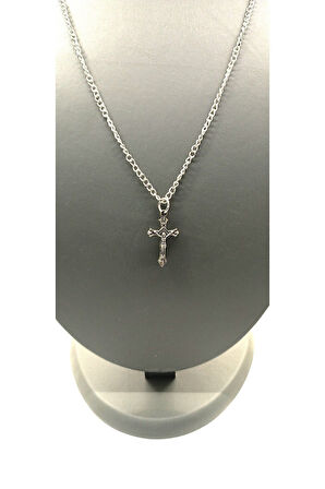 UNİSEX GÜMÜŞ KAPLAMALI ZİNCİR KOLYE