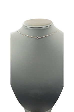 UNİSEX GÜMÜŞ KAPLAMALI ZİNCİR KOLYE