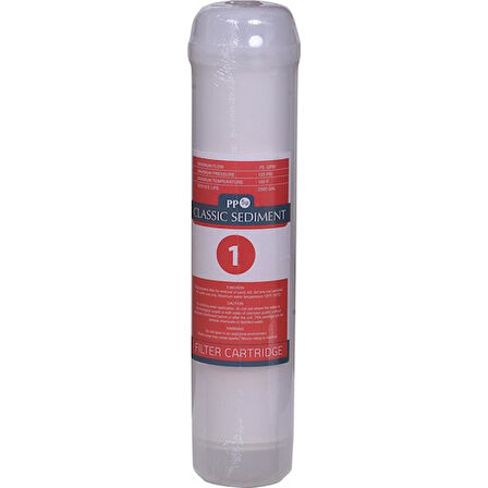 Jammy Filter Su Arıtma Cihazı 12" Inline 3'lü Filtre Seti