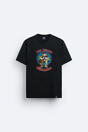 Los Pollos Hermanosn Tasarım Baskılı Unisex Tişört T-shirt