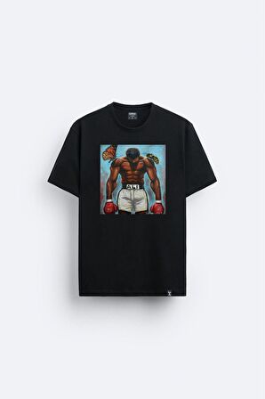 Muhammed Ali Tasarım Baskılı Unisex Tişört T-shirt