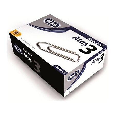 Mas 230 Nikel Kaplı Ataş No:3 (100'lü)