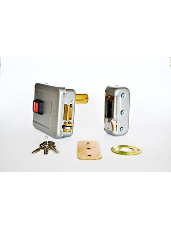 Elektirikli Kapı Otomat Tirajlı Kilit - Uzun Barelli - 70 mm