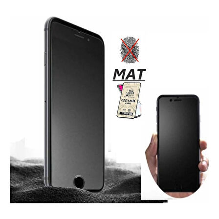 Iphone 7 Mat Mat Ekran Seramik Tam Kaplayan Kırılmaz Cam Nano Ekran Koruyucu Siyah