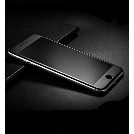 Iphone 7 Plus Mat Ekran Seramik Tam Kaplayan Kırılmaz Cam Nano Ekran Koruyucu Siyah
