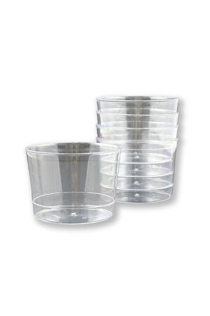 Sert Plastik Tatlı Kasesi Magnolya Kabı 250ml