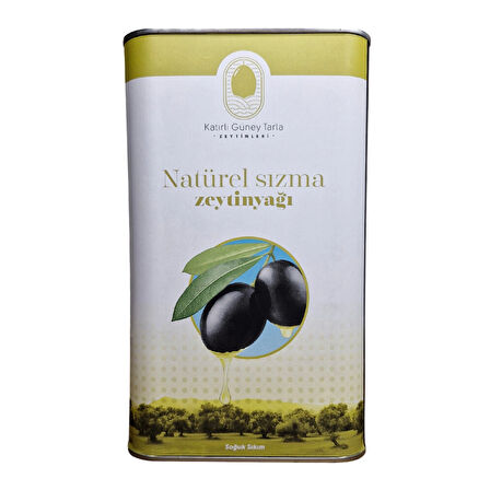 Katırlı Köyü Gemlik Soğuk Sıkım Natürel Sızma Zeytinyağı - Orijinal 1 Litre