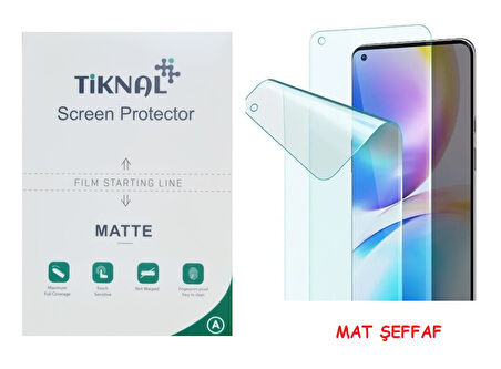 Oppo Realme 5i - Tiknal Esnek MAT Nano Ekran Koruyucu