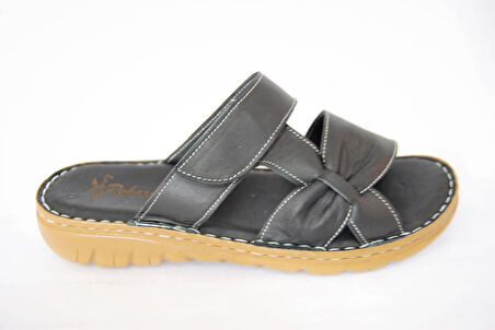 Kadın 103 Kadın Çırtlı Model Hakiki Deri Atölye Yumuşak Taban Giyimli Terlik