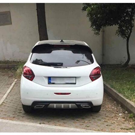 Peugeot 208 uyumlu üniversal difüzör Siyah 2012 ve sonrası modeller