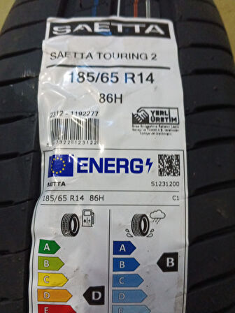 Saetta 185/65R14 86H Touring 2 D-B-70 Yaz Oto Lastiği (Üretim Yılı: 2024)