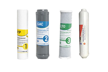 Su Arıtma Cihazı 4'lü Filtre Seti