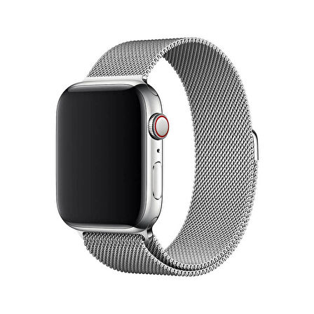 Apple Watch 2 3 4 5 6 Se Nike 42mm 44mm Uyumlu  Kayış Milano Loop Metal Örgü Kordon
