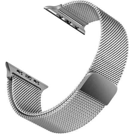 Apple Watch 2 3 4 5 6 Se Nike 42mm 44mm Uyumlu  Kayış Milano Loop Metal Örgü Kordon