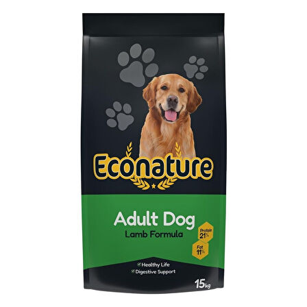 Econature Kuzulu Adult Köpek Maması 15KG  Lamb Adult Yetişkin Kuru Köpek Maması
SKT   19.04.2025