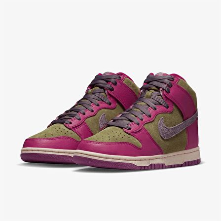 Nike Dunk High Unisex Yeşil Pembe SNEAKER Spor Ayakkabı Limited Edition FB1273-500