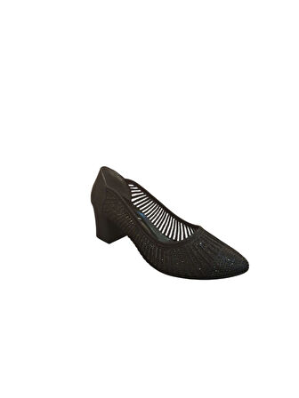 Solmaz Damla Lazer Taşlı Topuklu Ayakkabı