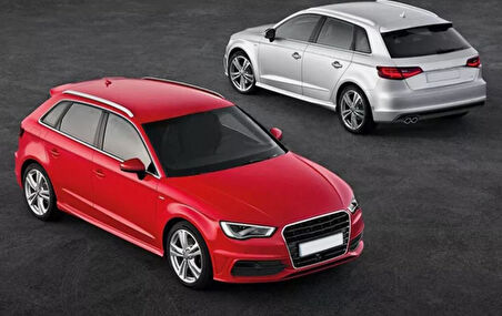 Audi A3 tavan kenar rayı çıtası oem krom 2013-2020 8v