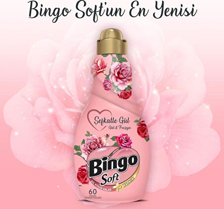 Bingo Soft Konsantre Şefkatle Gül 1440 ml Ekonomi Paketi 6'lı