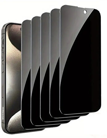Apple iPhone 16 Pro Max Tam Kaplayan Temperli Cam Ekran Koruyucu Siyah