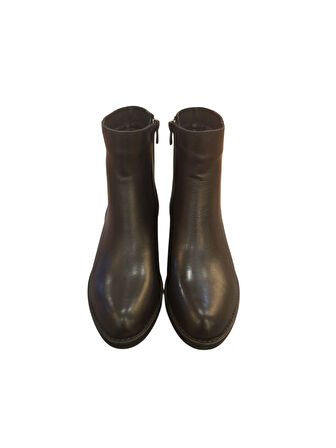 Solly ES140 Siyah Hakiki Deri Kadın Bot