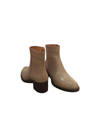 Solly ES140 Vizon Hakiki Deri Kadın Bot