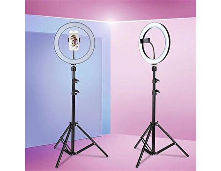 Halka Led Işık 14 İnç ve 2.1 Metre Tripod