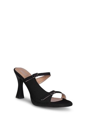 Solly 7201 T MG Siyah Platform Topuklu Kadın Terlik
