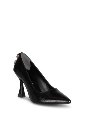 Solly T011YS MG Siyah Stiletto Topuklu Kadın Ayakkabı