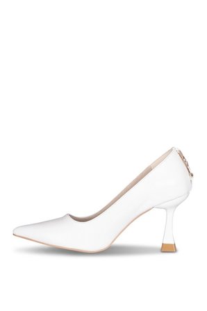 Solly T011YS MG Beyaz Stiletto Topuklu Kadın Ayakkabı