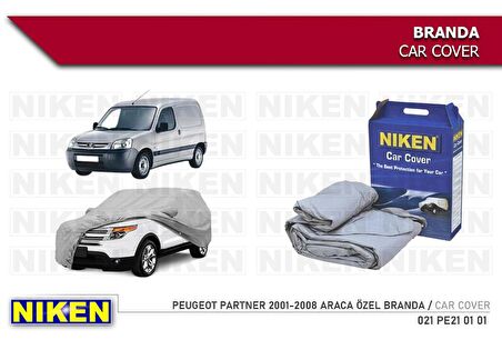 Peugeot Partner (araca özel üretim) Oto Branda Araç Örtüsü 2003-2008 arası modeller Niken