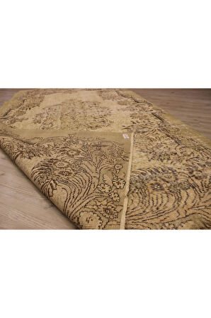 Krem Rengiyle Evinizi Süsleyen Eskitme Vintage Halı 159x263