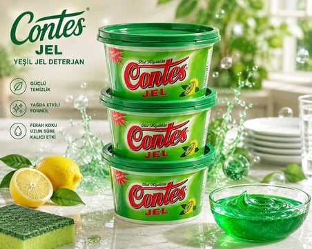 YEŞİL JEL DETERJAN 300 GR 3 ADET 900 GR