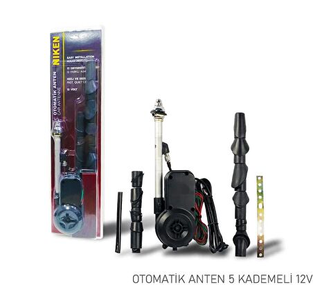 Otomatik Anten 5 Kademeli 12v Niken